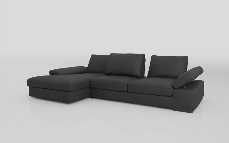 Savazza 4 Seater Sofa with Adjustable Back Rest Left Hand Facing Lounger | Savazza Sofa Range | ScS