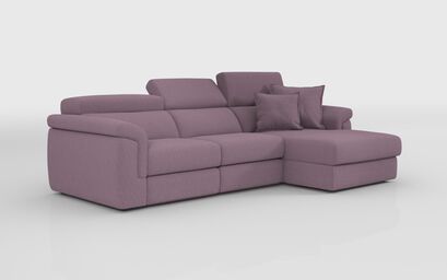 Taviano Large 3 Seater Sofa with Sliding Seats and Right Hand Facing Lounger | Taviano Sofa Range | ScS