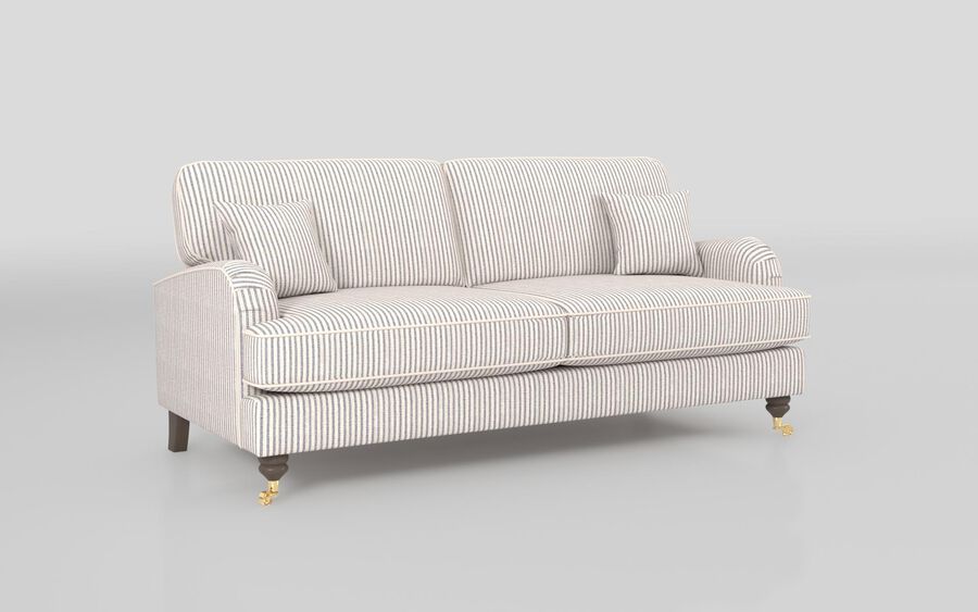 ScS Living Blue Fabric Cambourne 3 Seater Sofa