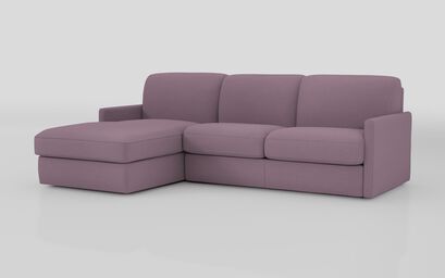 Barete Slim Arm 4 Seater Sofa Bed with Left Hand Facing Large Lounger | Barete Sofa Range | ScS