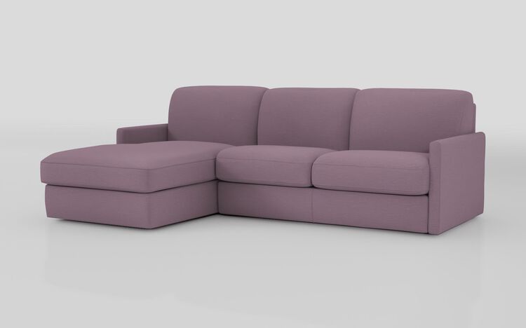 Barete Slim Arm 4 Seater Sofa Bed with Left Hand Facing Large Lounger | Barete Sofa Range | ScS