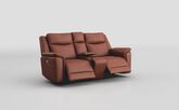 Savio 2 Seater Power Recliner Sofa with Console