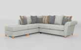 Aurora Fabric 1 Corner 2 Left Hand Facing Chaise Scatter Back Sofa