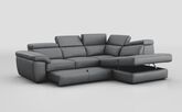 Bagnara 2 Corner 1 Right Hand Facing Storage Chaise with Sliding Footrest & Manual Head Tilt