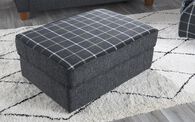 Theo Fabric Patterned Top Banquette Footstool | Theo Sofa Range | ScS