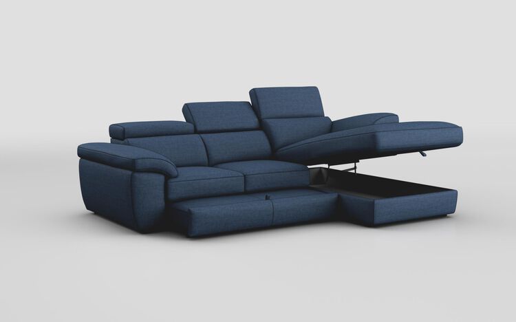 Bagnara 3 Seater Sofa with Right Hand Facing Lounger, Sliding Footrest & Manual Head Tilt | Bagnara Sofa Range | ScS