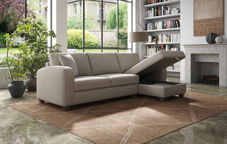 Sestola 3 Seater Sofa with Right Hand Facing Storage Lounger 