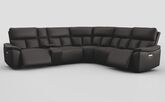 Pianello 3 Corner 3 Power Recliner Sofa with Console & Power Head Tilt