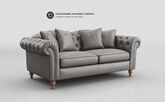 Regina Leather 3 Seater Sofa