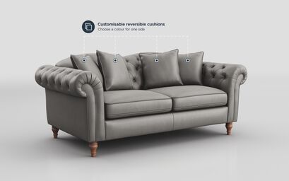 Regina Leather 3 Seater Sofa | Regina Sofa Range | ScS