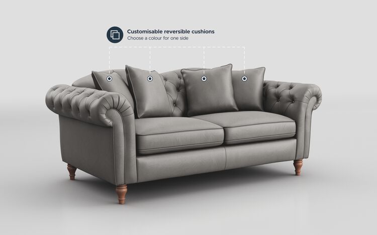 Regina Leather 3 Seater Sofa | Regina Sofa Range | ScS