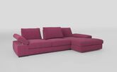 Savazza 4 Seater Sofa with Adjustable Back Rest Right Hand Facing Lounger