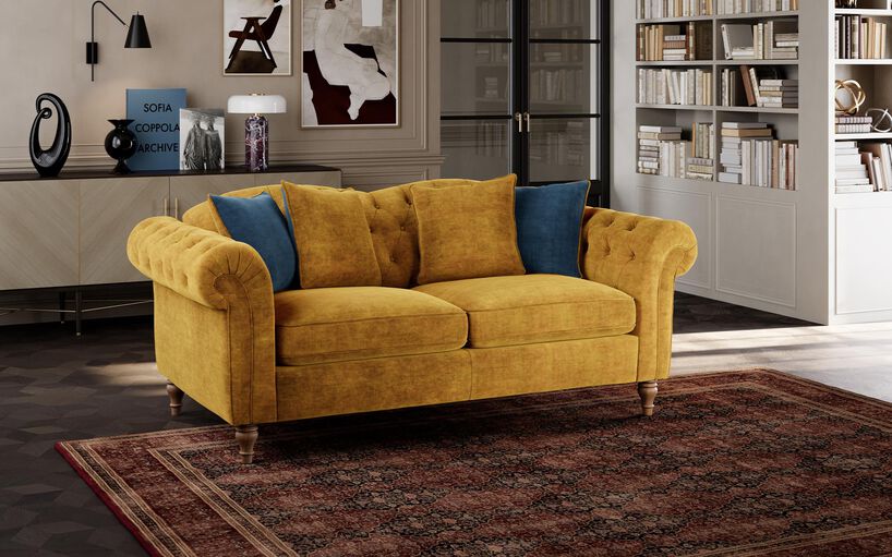 Regina Fabric 3 Seater Sofa
