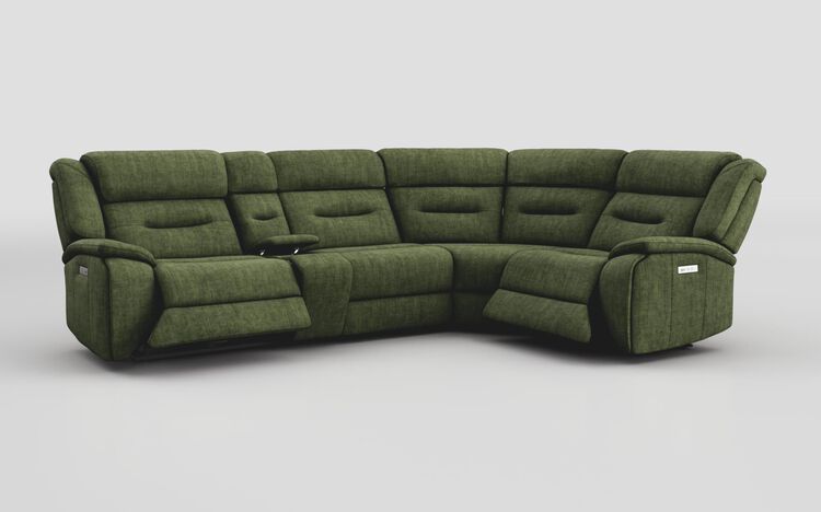 Massari 3 Corner 1 Power Recliner Sofa with Console & Power Head Tilt | Massari Sofa Range | ScS