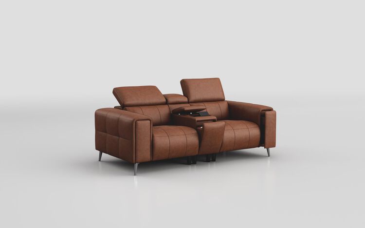 Casetti 2 Seater Sofa with Console & Manual Head Tilt | Casetti Sofa Range | ScS