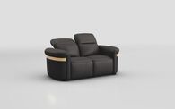 Voltana 2 Seater Sofa with Manual Head Tilt & Gold Trim | Voltana Sofa Range | ScS