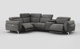 Gattolino 1 Corner 2 Power Recliner Sofa with Manual Head Tilt & Console