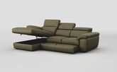 Bagnara 3 Seater Sofa with Left Hand Facing Lounger, Sliding Footrest & Manual Head Tilt