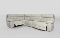 Belford 1 Corner 3 Power Recliner with Silver Media Console | Smart Tech Sofas | ScS