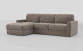 Barete Large Arm 4 Seater Sofa Bed with Left Hand Facing Large Lounger