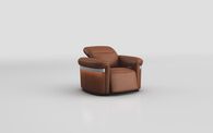 Voltana Power Recliner Chair with Manual Head Tilt, LED Lights & Silver Trim | Voltana Sofa Range | ScS