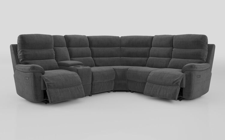 Ossett 2 Corner 2 Power Sofa with Left Hand Facing Console & Head Tilt | Ossett Sofa Range | ScS