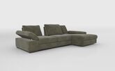 Savazza 4 Seater Sofa with Adjustable Back Rest Right Hand Facing Lounger