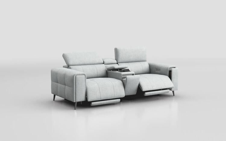 Casetti 3 Seater Power Recliner Sofa with Console & Power Head Tilt | Casetti Sofa Range | ScS