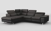 Viserba 2 Corner 3 Sofa with Left Hand Facing Chaise & Manual Head Tilt