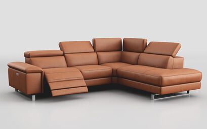 Viserba 3 Corner 2 with Left Hand Facing Power Recliner, Right Hand Facing Chaise & Manual Head Tilt | Viserba Sofa Range | ScS