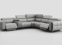 Casetti 2 Corner 2 Power Recliner Sofa Left Hand Facing Console with Power Head Tilt & Storage Arm | Casetti Sofa Range | ScS