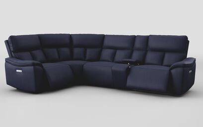 Pianello 1 Corner 3 Power Recliner Sofa with Console & Power Head Tilt | Pianello Sofa Range | ScS