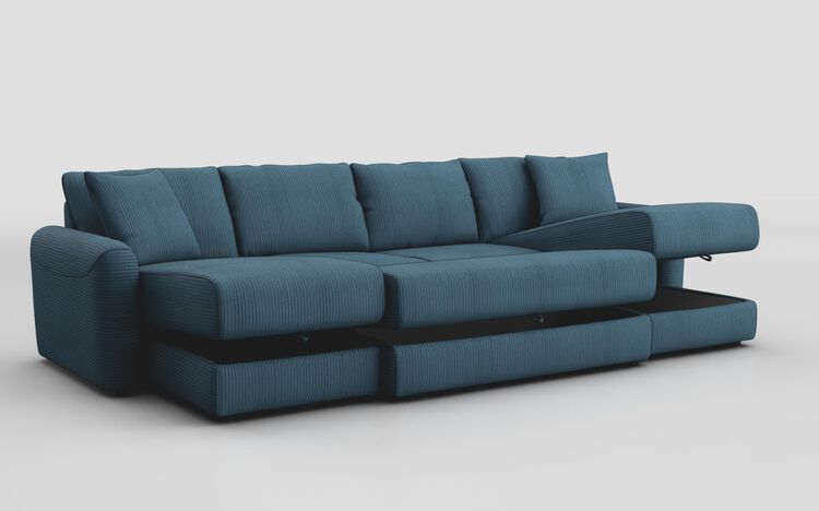 Campigna Large Double Storage Lounger Sofa with Storage Footstool | Campigna Sofa Range | ScS