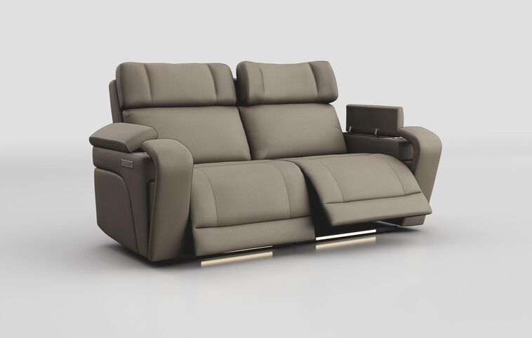 Adstock 3 Seater Power Recliner Sofa with Power Head Tilt, Lumbar, Massage, Audio, Heat & LED Lights