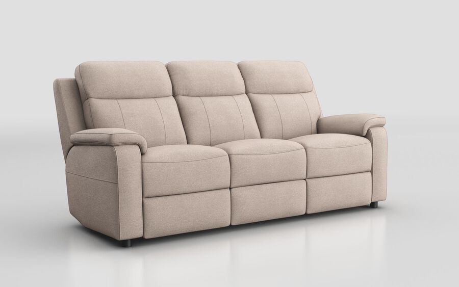 Brown Fabric Calboli 3 Seater Sofa