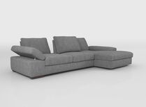 Savazza 4 Seater Sofa with Adjustable Back Rest Right Hand Facing Lounger | Savazza Sofa Range | ScS