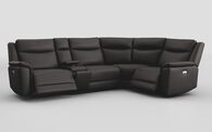 Savio 3 Corner 1 Power Recliner Sofa with Media Console & Silver Charging Pad | Savio Sofa Range | ScS