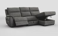 Sogliano 3 Seater Manual Recliner Sofa With Drawer & Right Hand Facing Storage Chaise | Sogliano Sofa Range | ScS