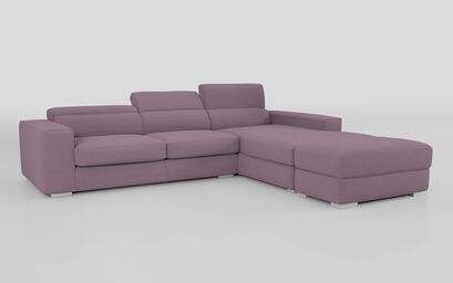 Frigento 4 Seater Sofa with Right Hand Facing Lounger and Ottoman | Frigento Sofa Range | ScS