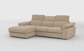 Quercioli 3 Seater Sofa with Sliding Footrest & Left Hand Facing Storage Lounger