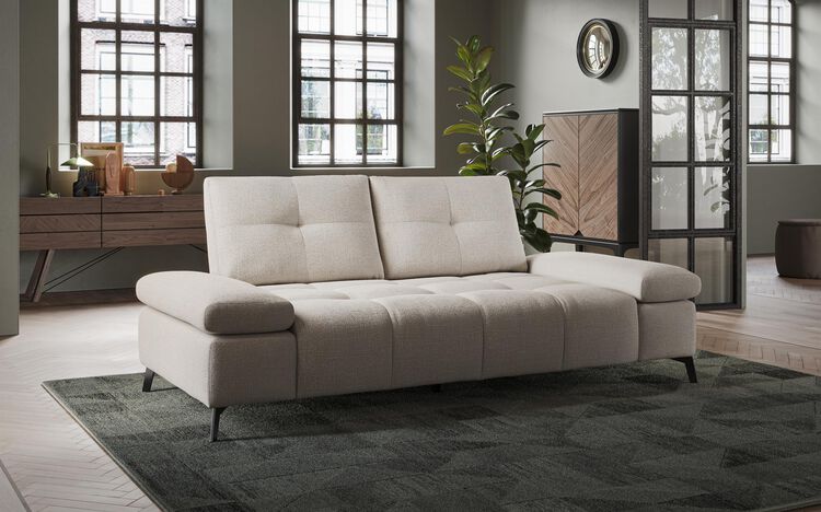 Linaro 2 Seater Sofa with Power Sliding Backrest & Adjustable Arms | Linaro Sofa Range | ScS