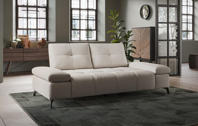 Linaro 3 Seater Sofa with Power Sliding Backrest & Adjustable Arms