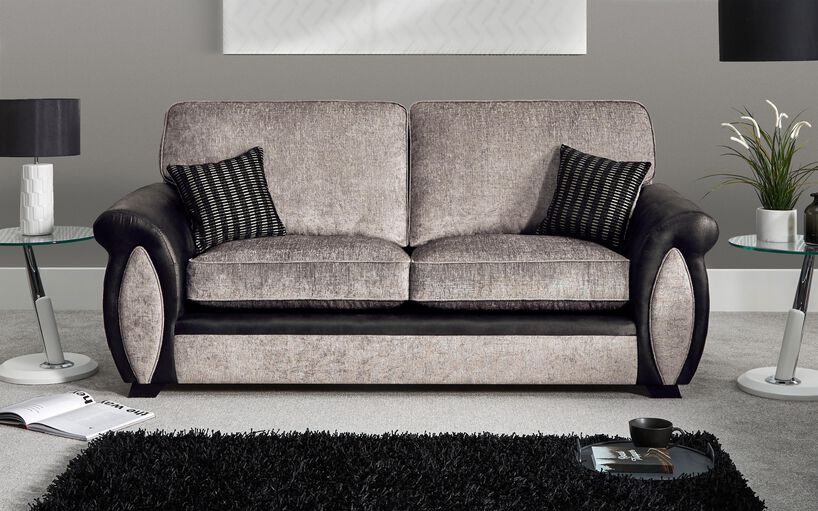Maddie Fabric 3 Seater Standard Back Sofa