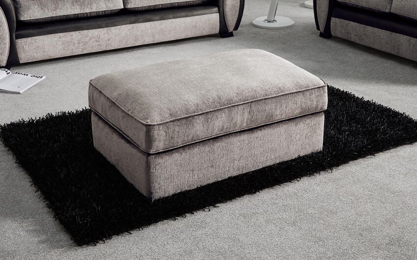 Maddie Fabric Banquette Footstool