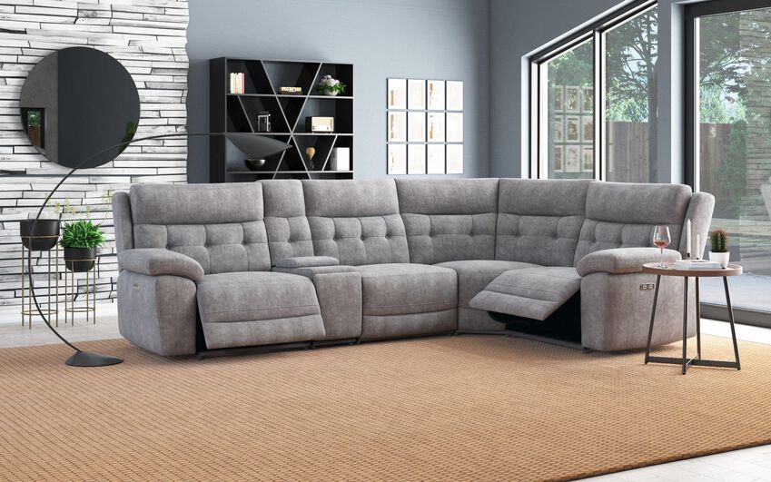 Belford 3 Corner 1 Power Sofa Console & Headtilt