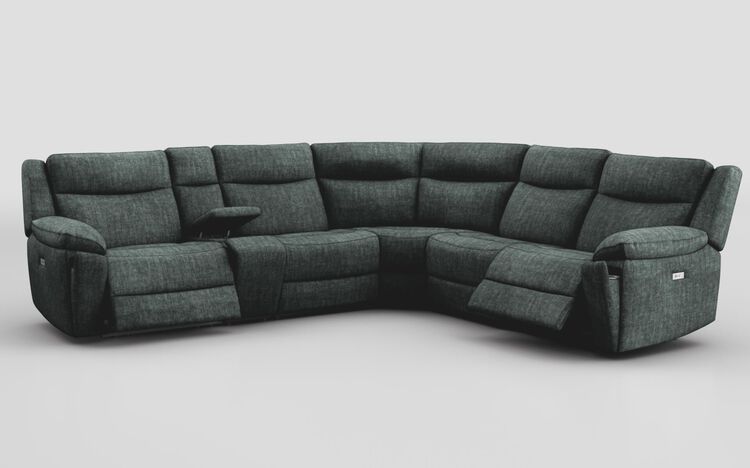 Villa 3 Corner 3 Power Recliner Sofa with Console & Cup Holders | Villa Sofa Range | ScS