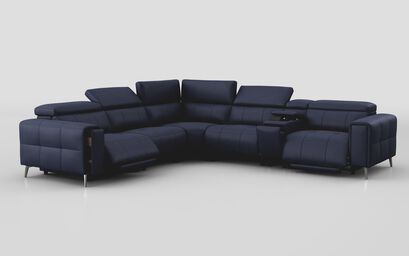Casetti 2 Corner 2 Power Recliner Sofa Right Hand Facing Console with Power Head Tilt & Storage Arm | Casetti Sofa Range | ScS
