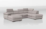 Norbello Corner Sofa Bed with Right Hand Facing Chaise and Left Hand Facing Storage Lounger and Otto | Norbello Sofa Range | ScS