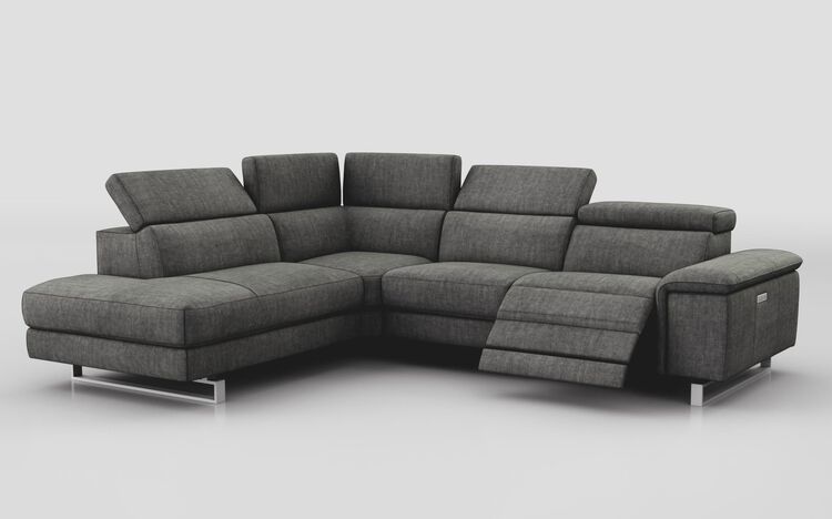 Viserba 2 Corner 3 RHF Power Recliner with Power Head Tilt & LHF Chaise with Manual Head Tilt | Viserba Sofa Range | ScS