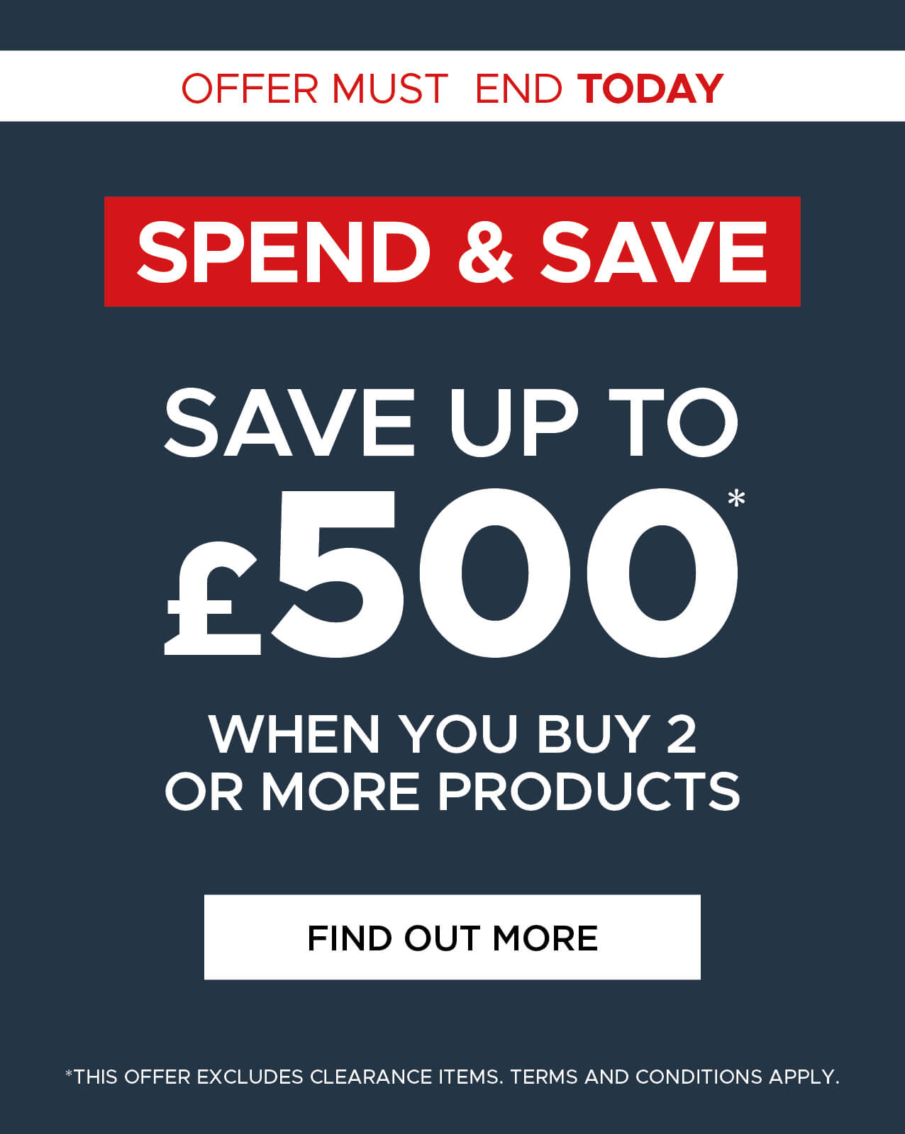 Spend & Save, save up to £500